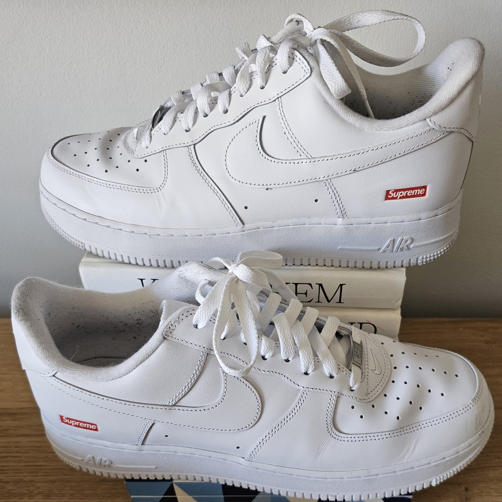 Nike Air Force 1 x Supreme Low White (CU9225-100) Size(Men) 12